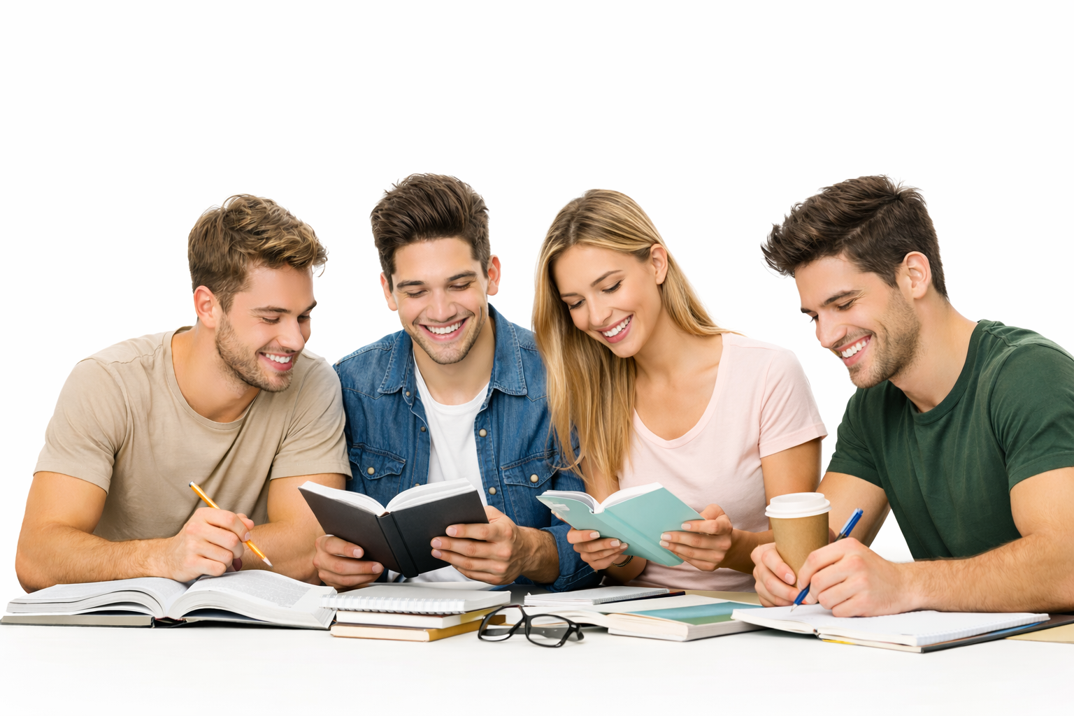 Estudiantes preparando oposiciones