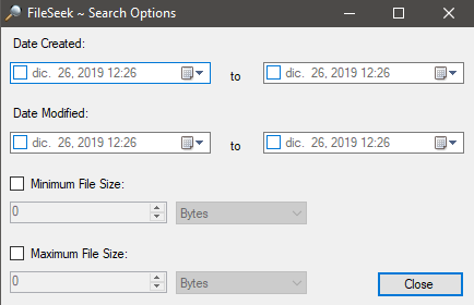 Buscar en archivos de windows con File Seek 8